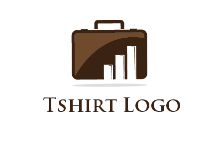 bar graph in briefcase finance logo