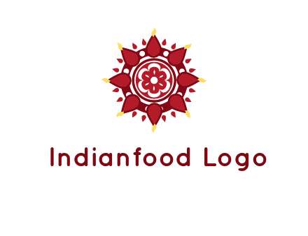 rangoli pattern in religious logo