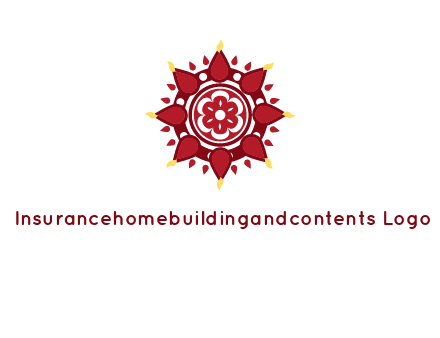 rangoli pattern in religious logo