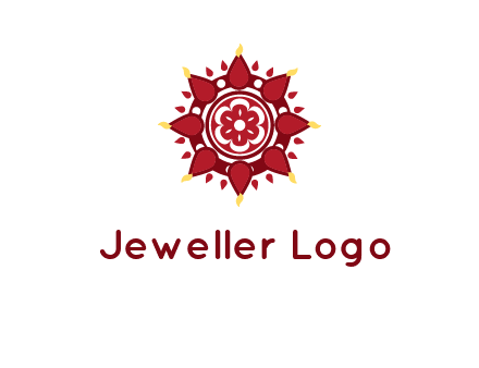 rangoli pattern in religious logo