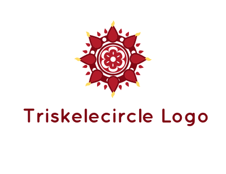 rangoli pattern in religious logo