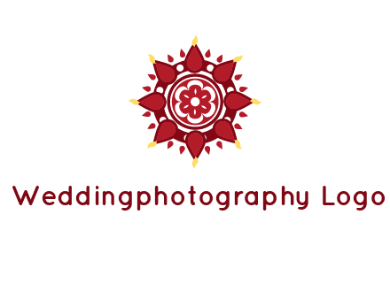 rangoli pattern in religious logo