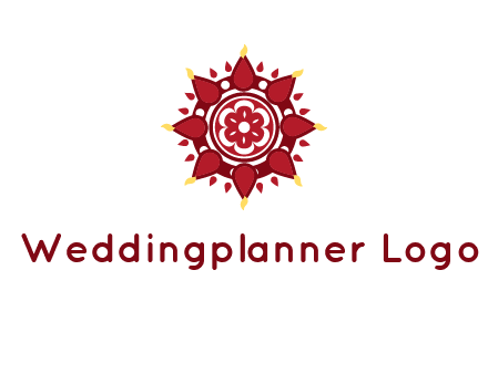 rangoli pattern in religious logo